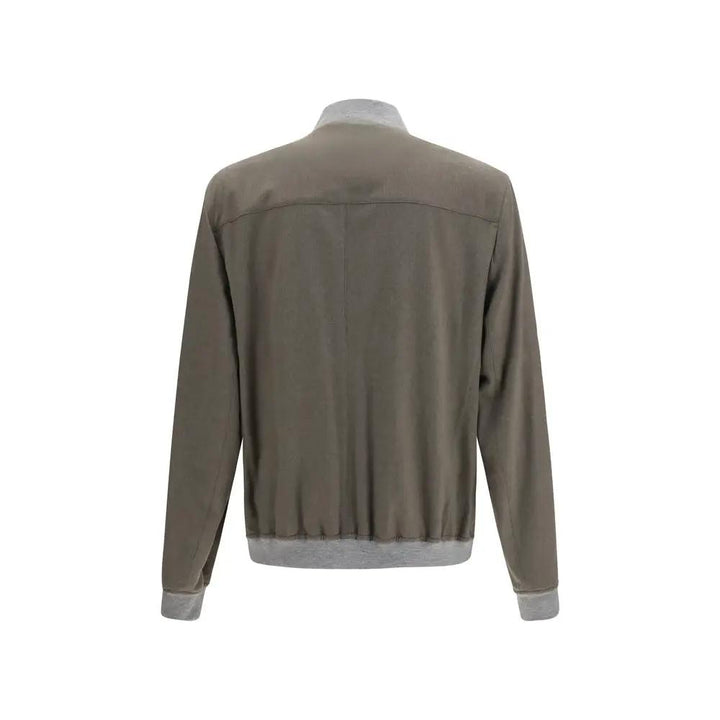 Brunello Cucinelli Sample Sale | Brunello Cucinelli Bicolor Cashmere Bomber - | Designer outlet
