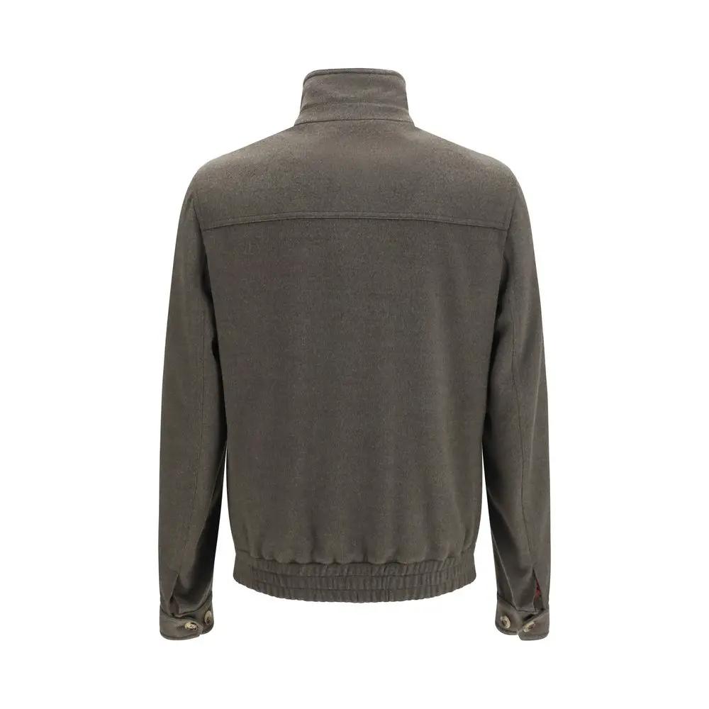Brunello Cucinelli Sample Sale | Brunello Cucinelli Gray Wool Oves Aries Full-Length Jacket - | Designer outlet