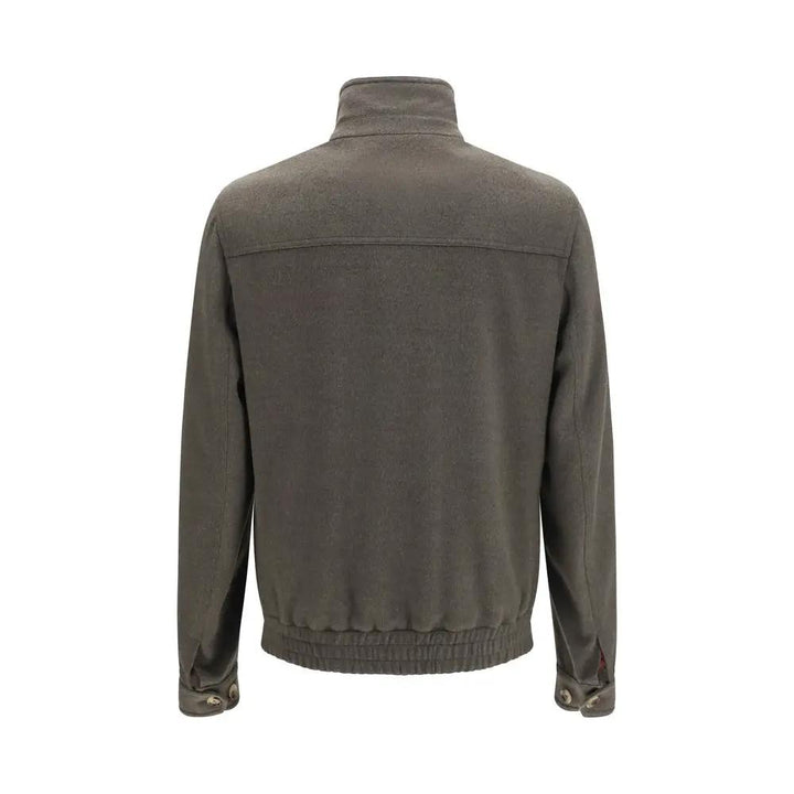 Brunello Cucinelli Sample Sale | Brunello Cucinelli Gray Wool Oves Aries Full-Length Jacket - | Designer outlet
