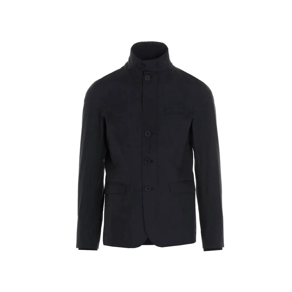Herno Sample Sale | Herno Black Polyester Full-Length Jacket - | Designer outlet