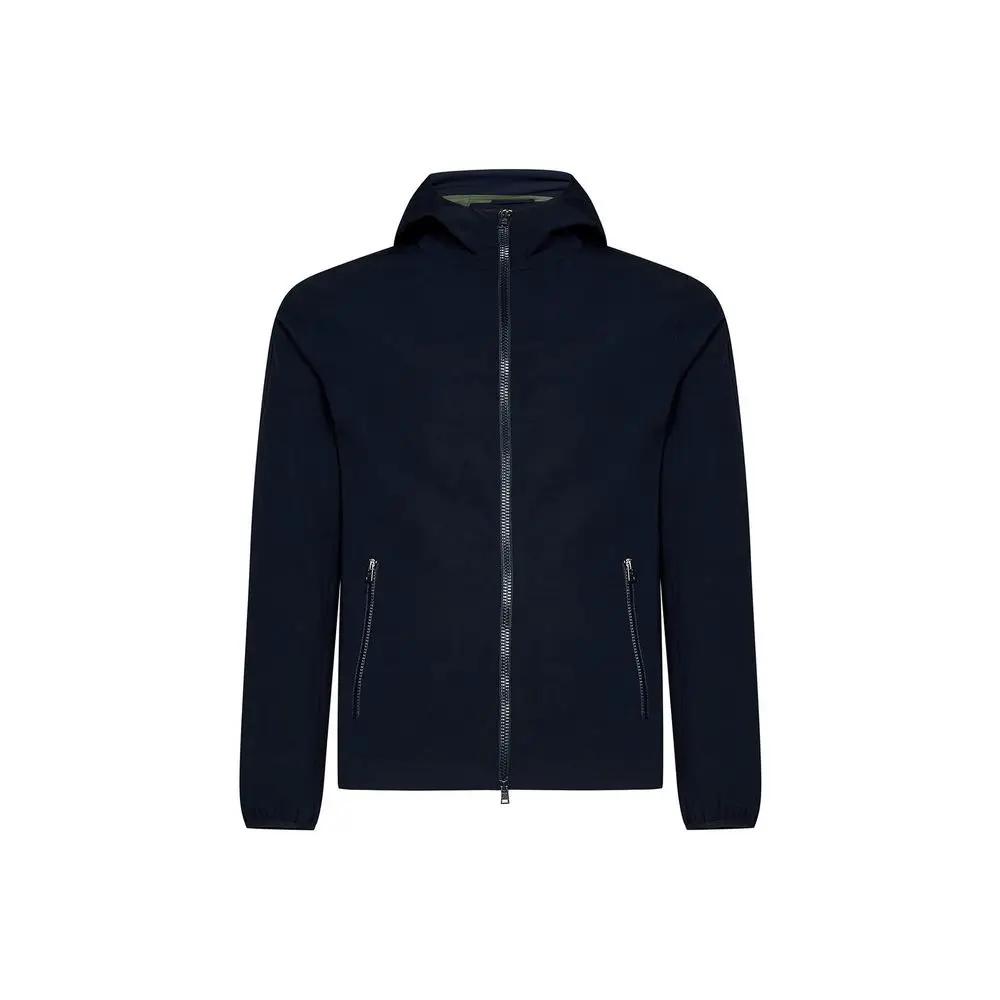 Herno Sample Sale | Herno Blue Elastane Shell Jacket - | Designer outlet