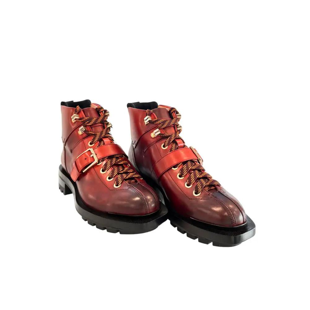 Santoni Sample Sale | Santoni Red Leather Women Boot - | Designer outlet