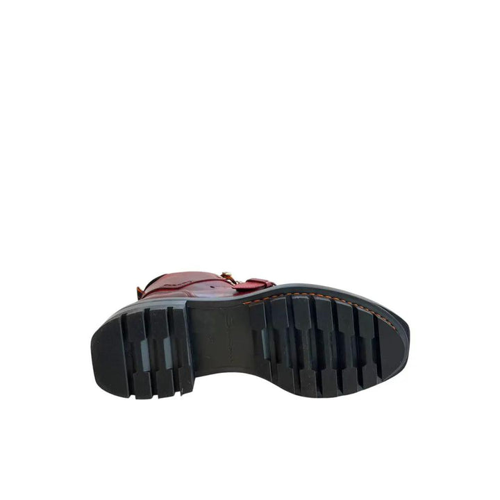 Santoni Sample Sale | Santoni Red Leather Women Boot - | Designer outlet