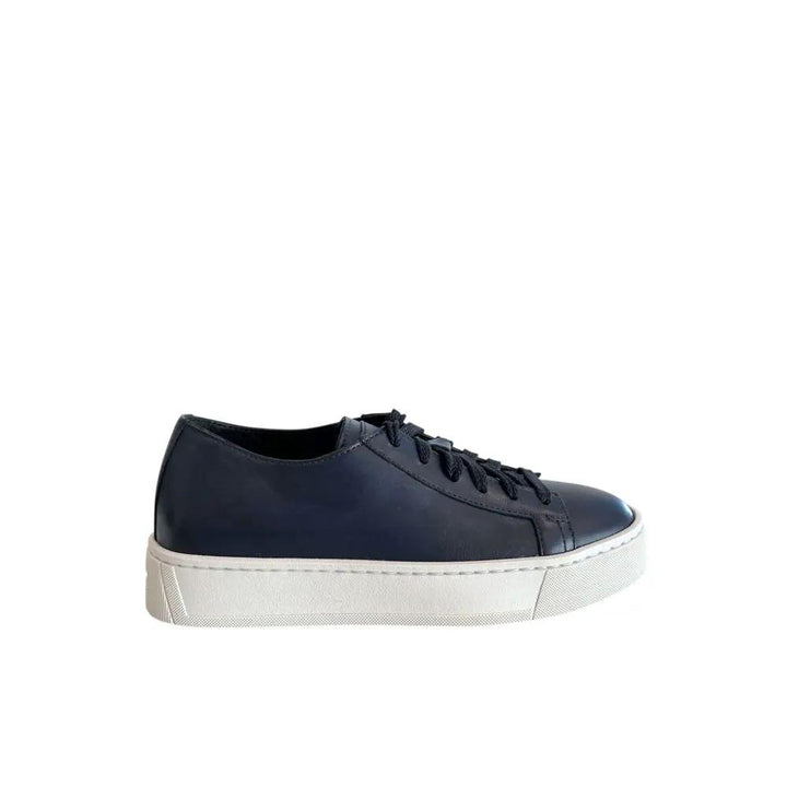 Santoni Sample Sale | Santoni Blue Leather Women Sneaker - | Designer outlet