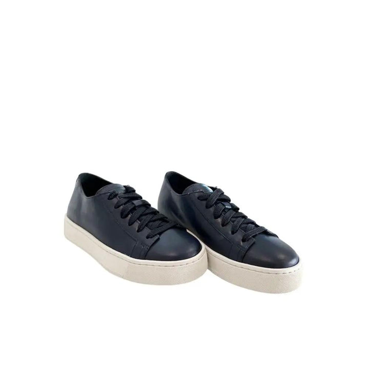 Santoni Sample Sale | Santoni Blue Leather Women Sneaker - | Designer outlet