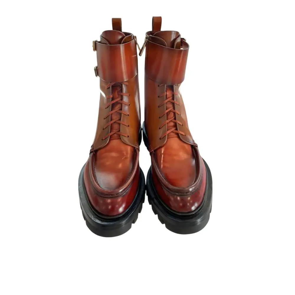 Santoni Sample Sale | Santoni Red Leather Women Boots - | Designer outlet