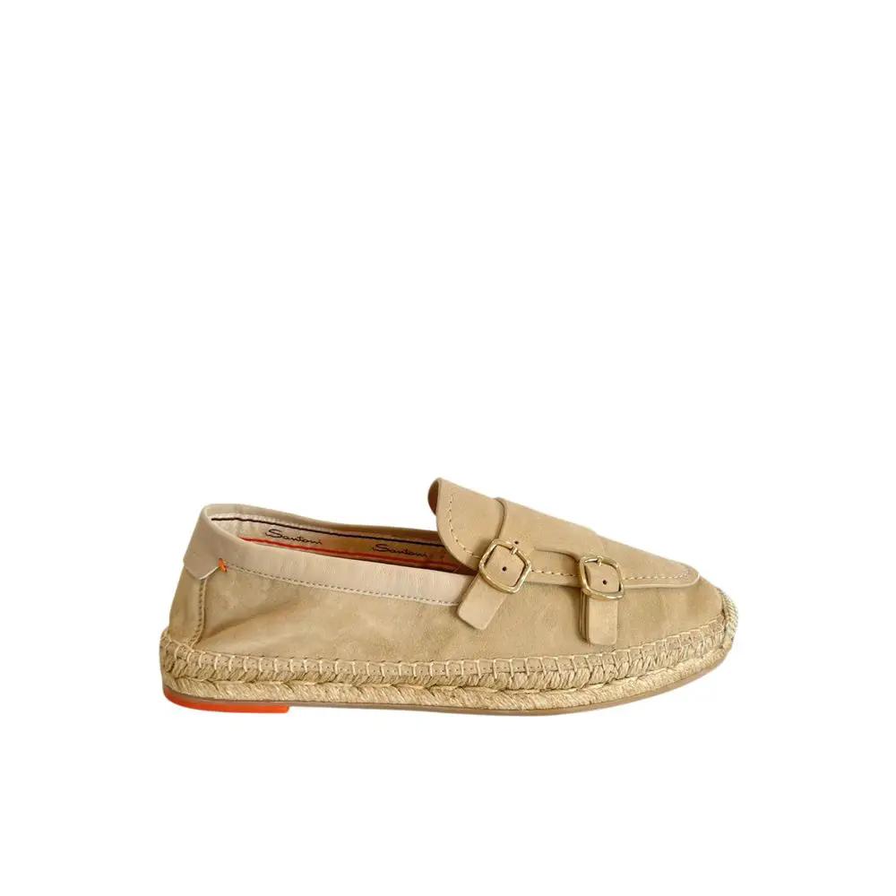 Santoni Sample Sale | Santoni Beige Leather Women Sandal - | Designer outlet