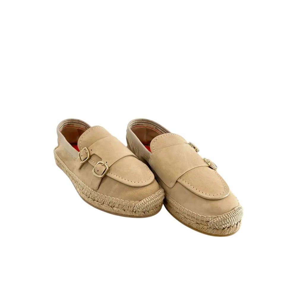 Santoni Sample Sale | Santoni Beige Leather Women Sandal - | Designer outlet
