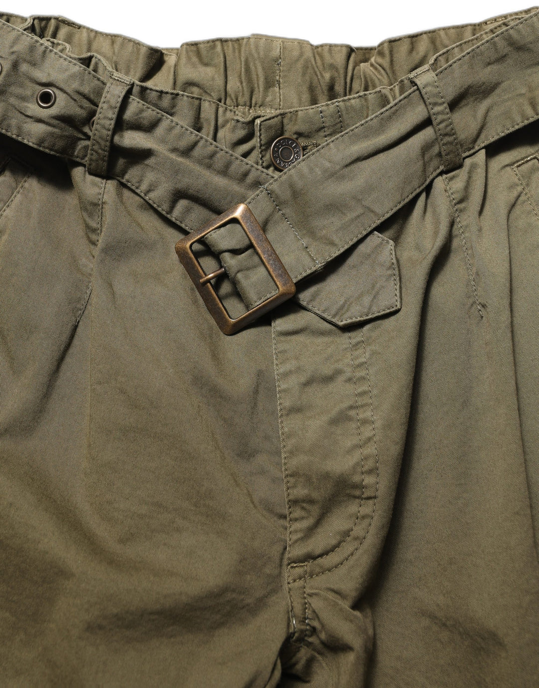Dolce &amp; Gabbana Olive Green High Waist Cargo Trouser Pants