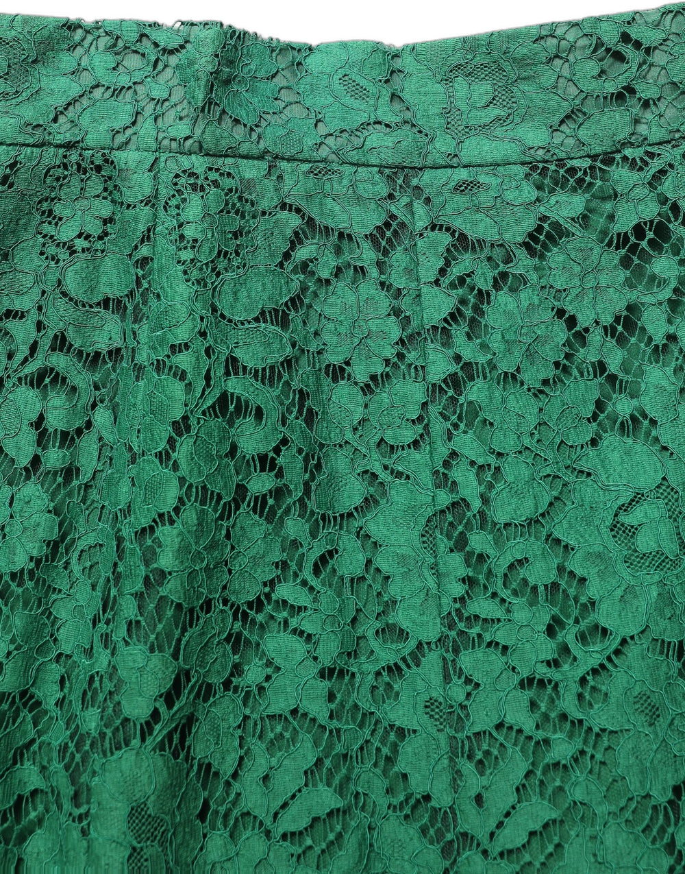 Dolce & Gabbana Sample Sale | Dolce & Gabbana Green Lace High Waist Mermaid Midi Skirt - | Designer outlet