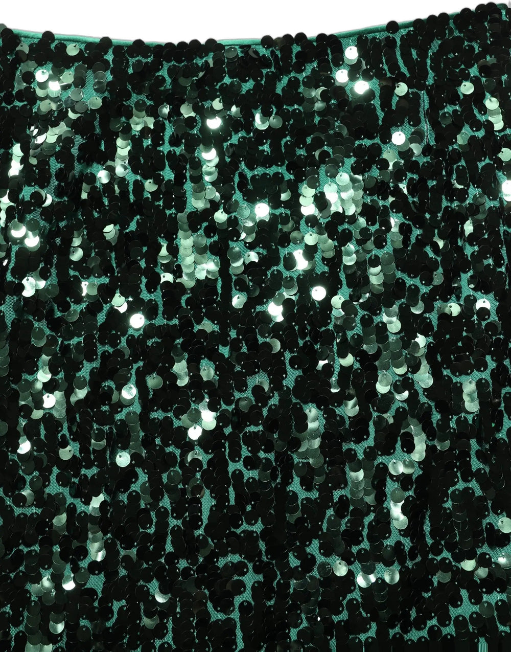 Dolce & Gabbana Sample Sale | Dolce & Gabbana Green Sequin High Waist Pencil Cut Midi Skirt - | Designer outlet