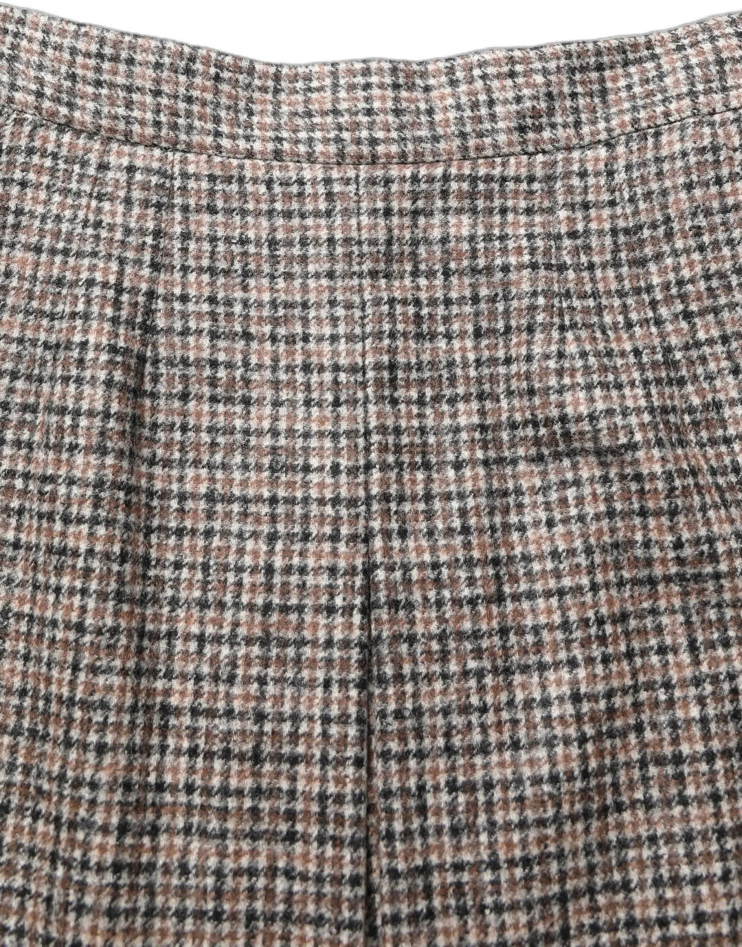 Dolce &amp; Gabbana Brown Tweed High Waist A-line Mini Skirt