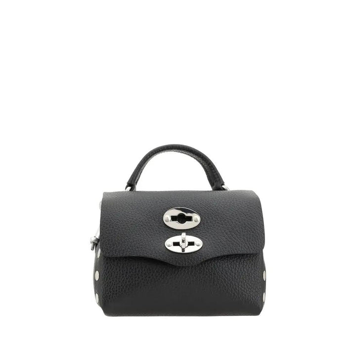 Zanellato Sample Sale | Zanellato Black Calf Leather Bos Taurus Shoulder Bag - | Designer outlet