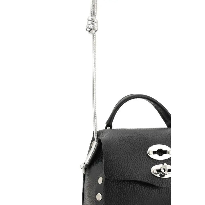 Zanellato Sample Sale | Zanellato Black Calf Leather Bos Taurus Shoulder Bag - | Designer outlet