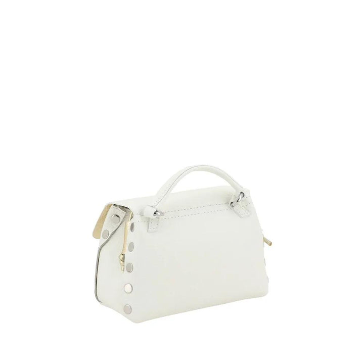 Zanellato Sample Sale | Zanellato White Calf Leather Bos Taurus Shoulder Bag - | Designer outlet