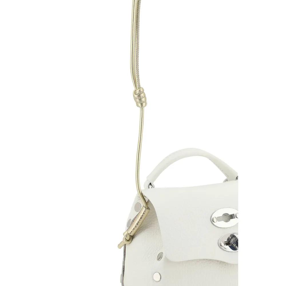 Zanellato Sample Sale | Zanellato White Calf Leather Bos Taurus Shoulder Bag - | Designer outlet