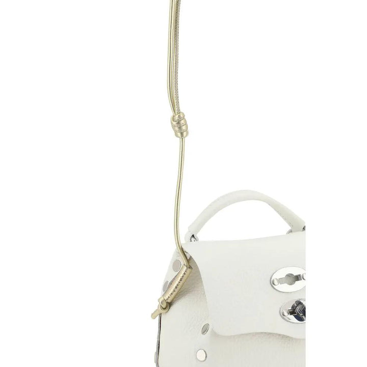 Zanellato Sample Sale | Zanellato White Calf Leather Bos Taurus Shoulder Bag - | Designer outlet