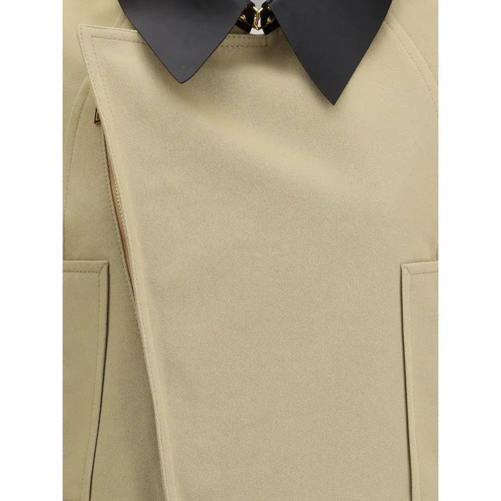 Givenchy Sample Sale | Givenchy Beige Cotton Leather Jacket - | Designer outlet