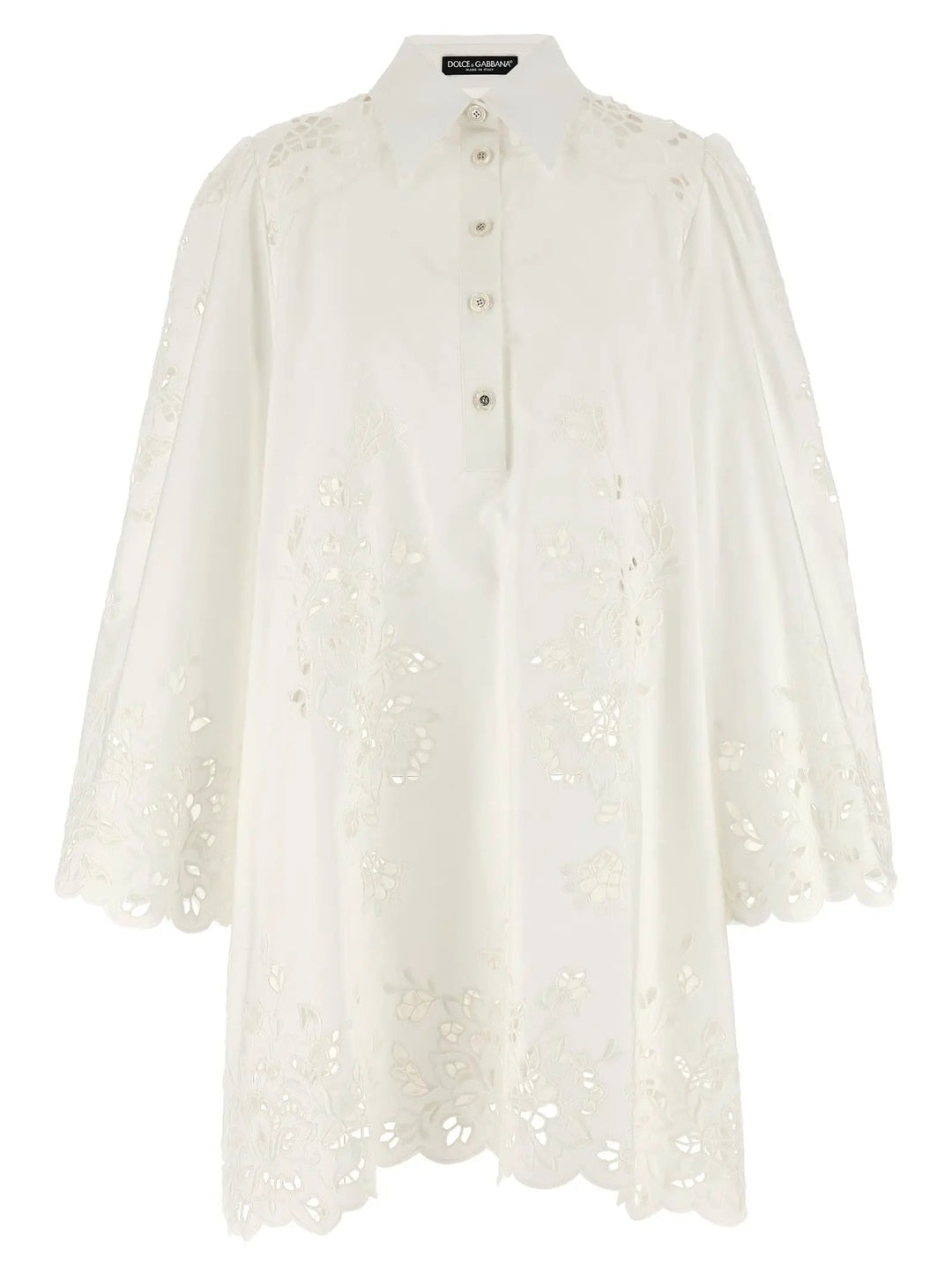 Dolce &amp; Gabbana White Cotton Short Dress