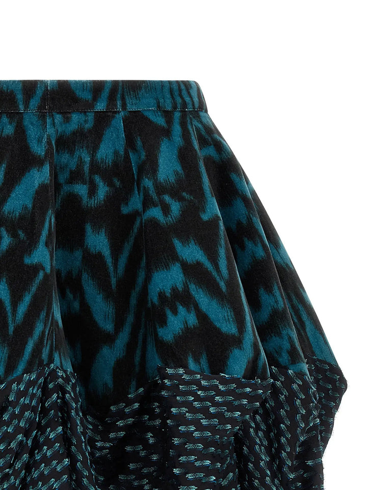 Kiko Kostadinov Multicolor Cotton Long Skirt