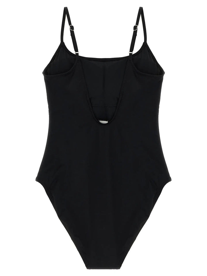 Polo Ralph Lauren Sample Sale | Polo Ralph Lauren Black Nylon One-Piece Swimsuit - | Designer outlet
