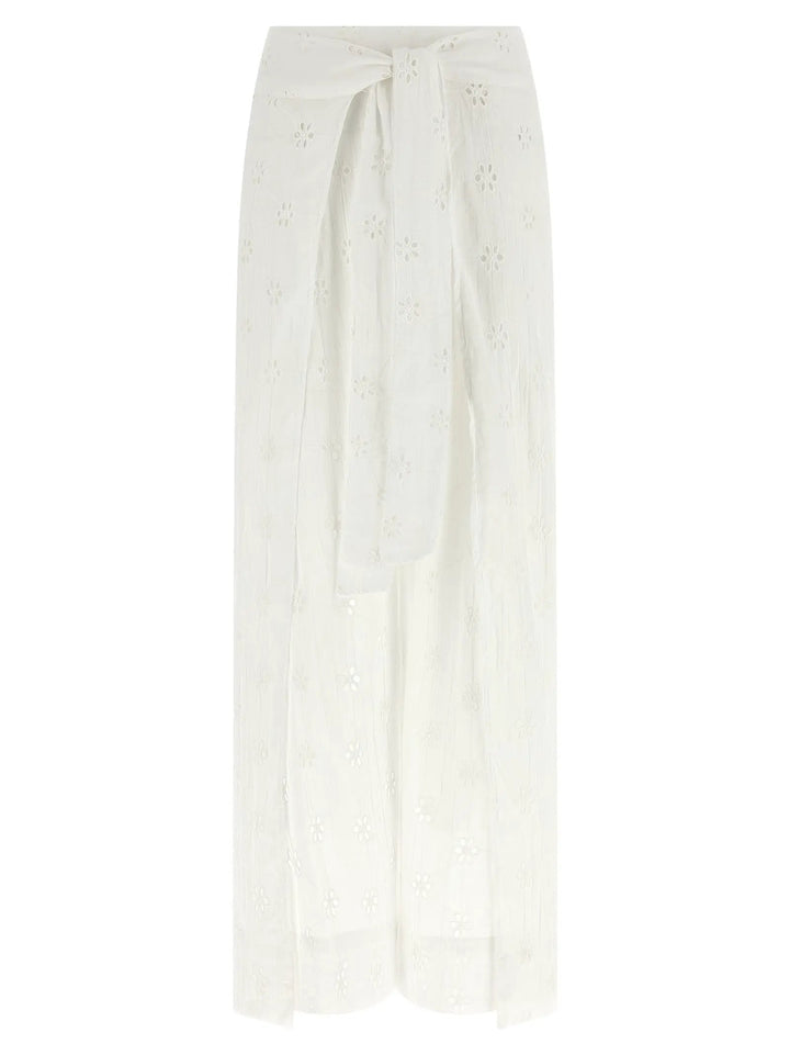 Polo Ralph Lauren White Cotton Casual Pants