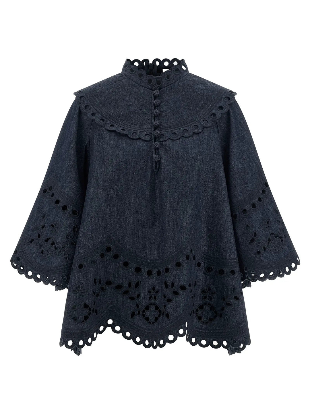 Zimmermann Blue Cotton Blouse