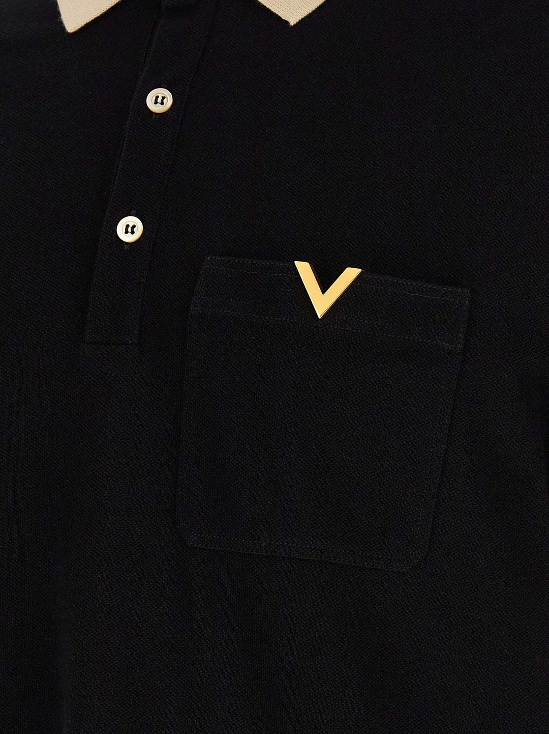 Valentino Garavani Sample Sale | Valentino Garavani Bicolor Cotton Polo Shirt - | Designer outlet