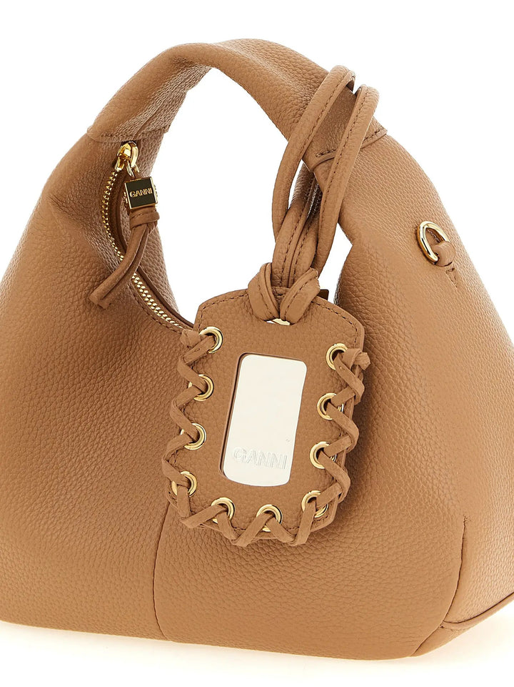Ganni Sample Sale | Ganni Beige Polyester Handbag - | Designer outlet