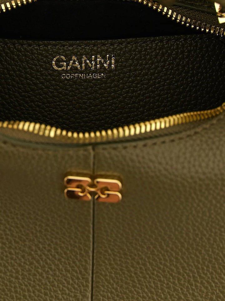 Ganni Bicolor Polyester Handbag