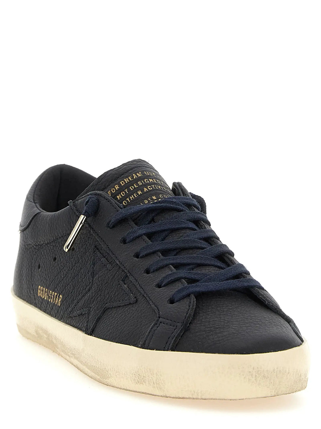 Golden Goose Sample Sale | Golden Goose Blue Cowhide Low Top Sneakers - | Designer outlet