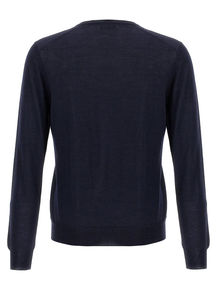 Barba Napoli Blue Wool Cardigan