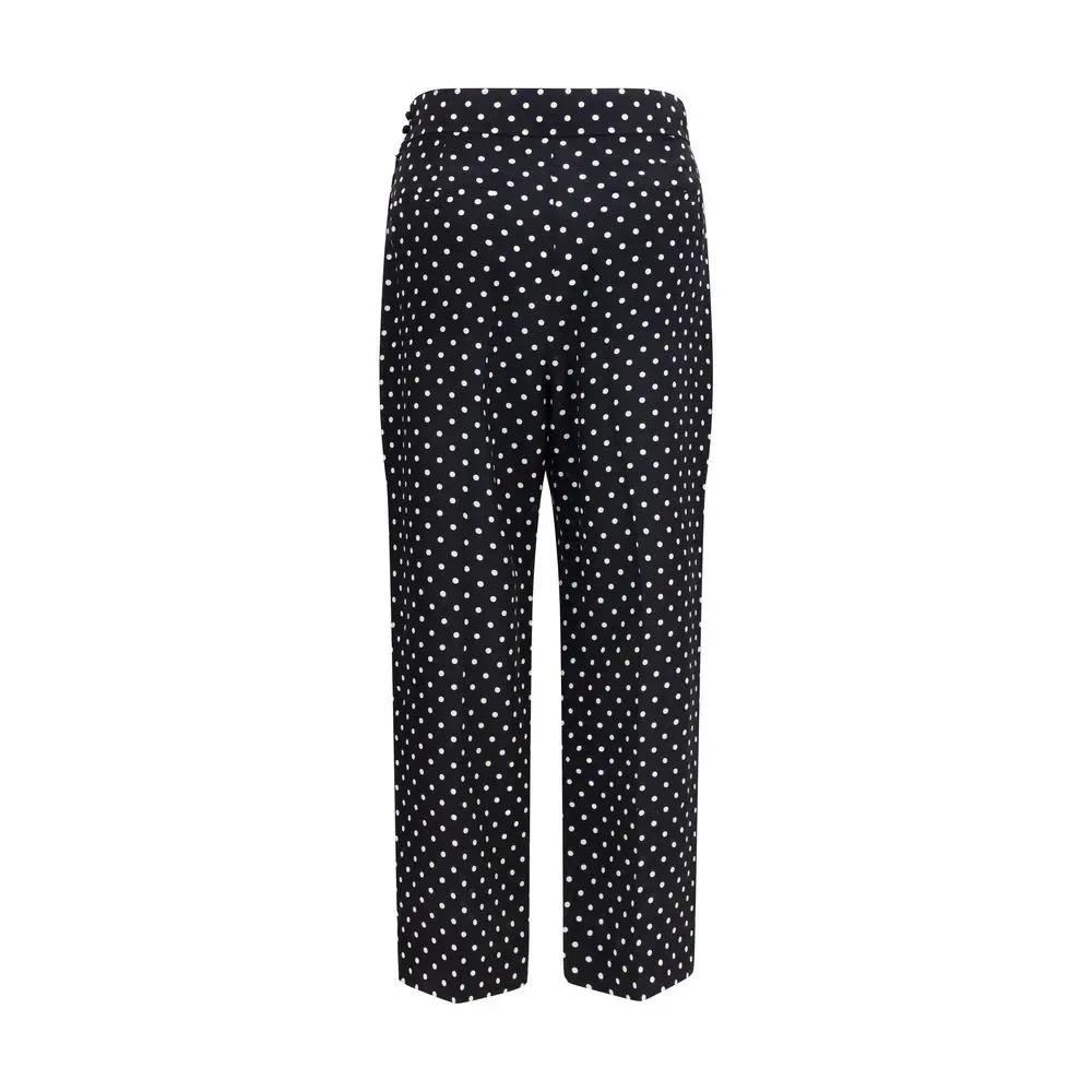 Valentino Sample Sale | Valentino Black Silk Cropped Pants - | Designer outlet