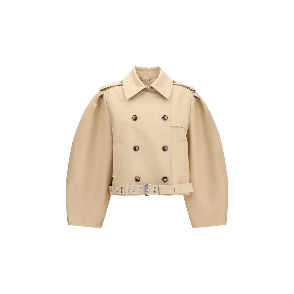 Ganni Sample Sale | Ganni Beige Cotton Jacket - | Designer outlet