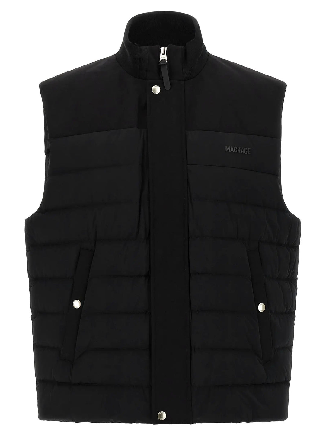 Mackage Black Nylon Sleeveless Jacket