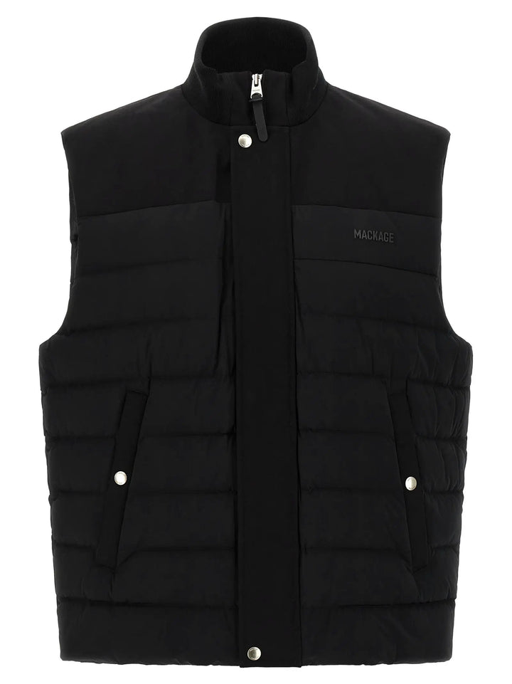 Mackage Black Nylon Sleeveless Jacket