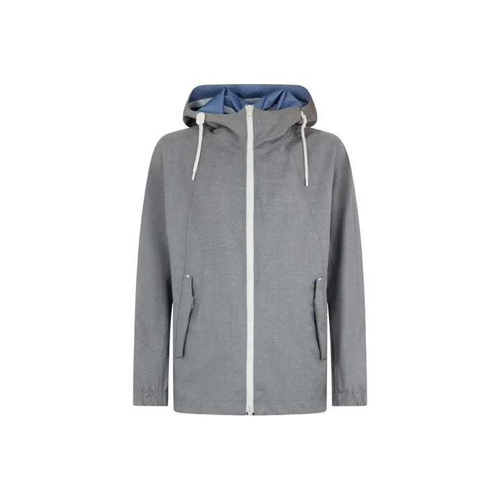 Herno Sample Sale | Herno Gray Virgin Wool Shell Jacket - | Designer outlet