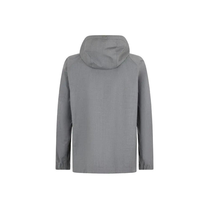 Herno Sample Sale | Herno Gray Virgin Wool Shell Jacket - | Designer outlet