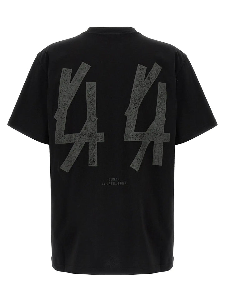 44 Label Group Black Cotton T-Shirt