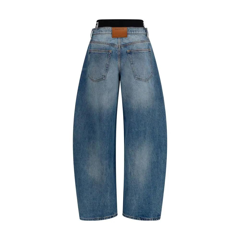 Alexander Wang Sample Sale | Alexander Wang Blue Cotton Relaxed Fit Jeans - | Designer outlet