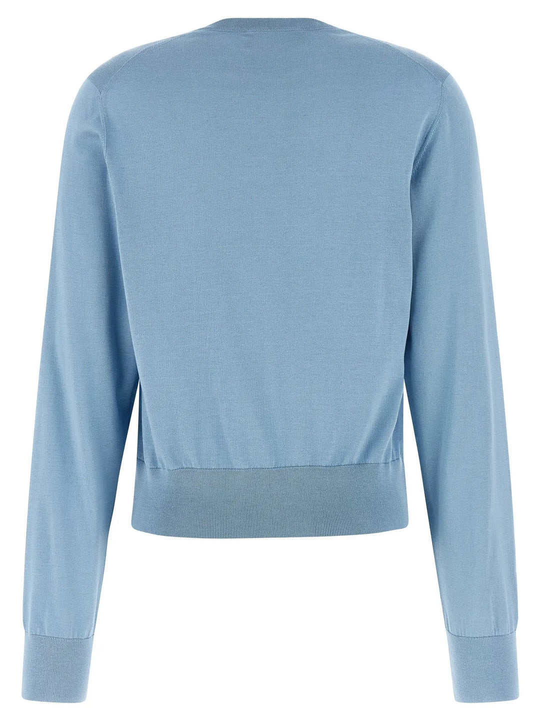 Dolce &amp; Gabbana Blue Silk Cardigan
