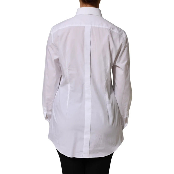 Dolce &amp; Gabbana Sample Sale | Dolce &amp; Gabbana White Cotton Tuxedo Bib Long Sleeve Dress Shirt - | Designer outlet