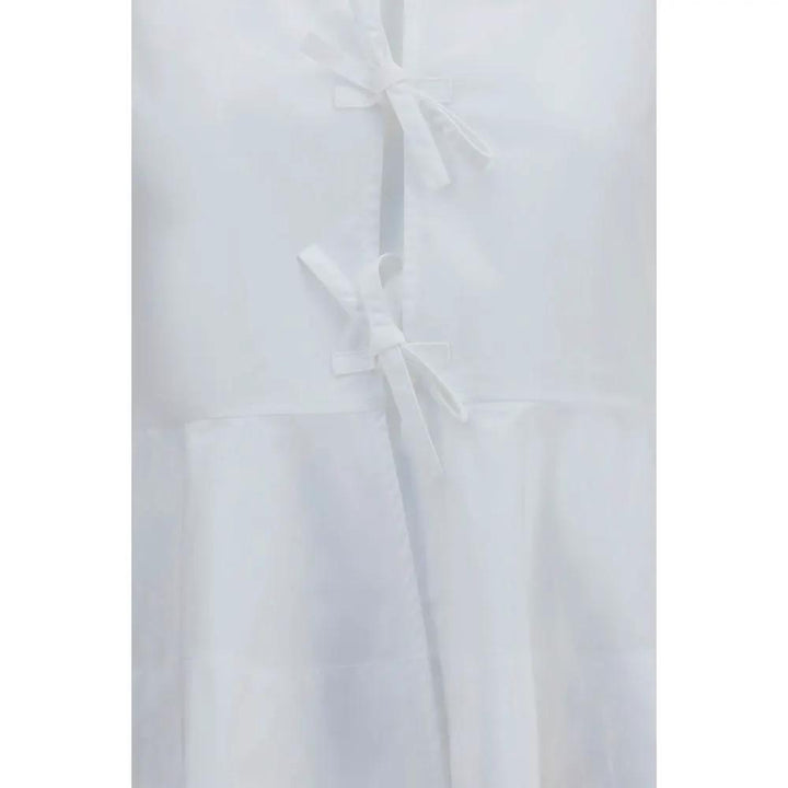 Ganni Sample Sale | Ganni White Cotton Blouse - | Designer outlet