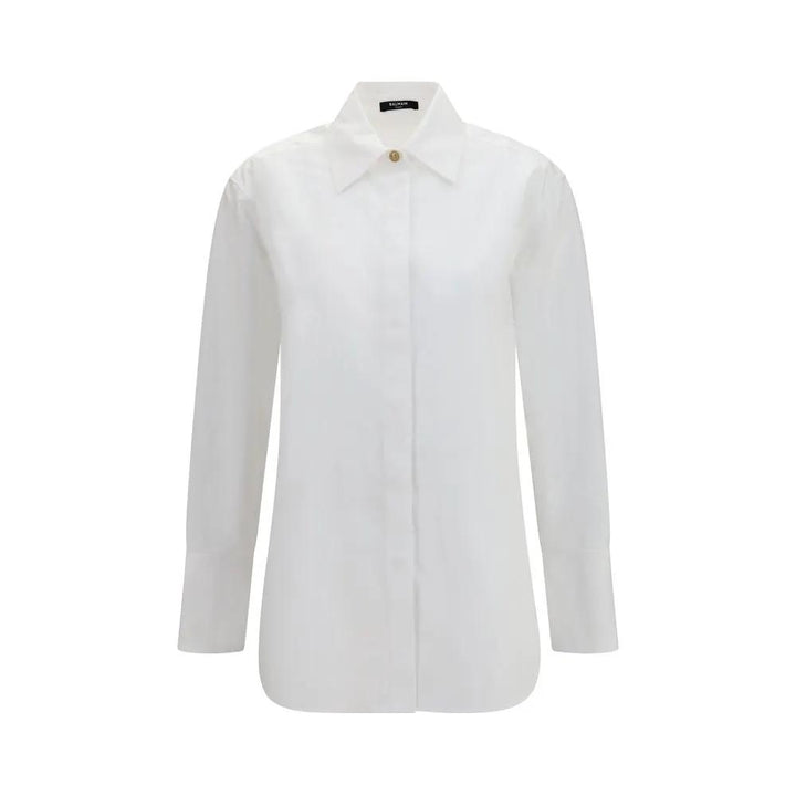 Balmain Sample Sale | Balmain White Cotton Dress Shirt - | Designer outlet