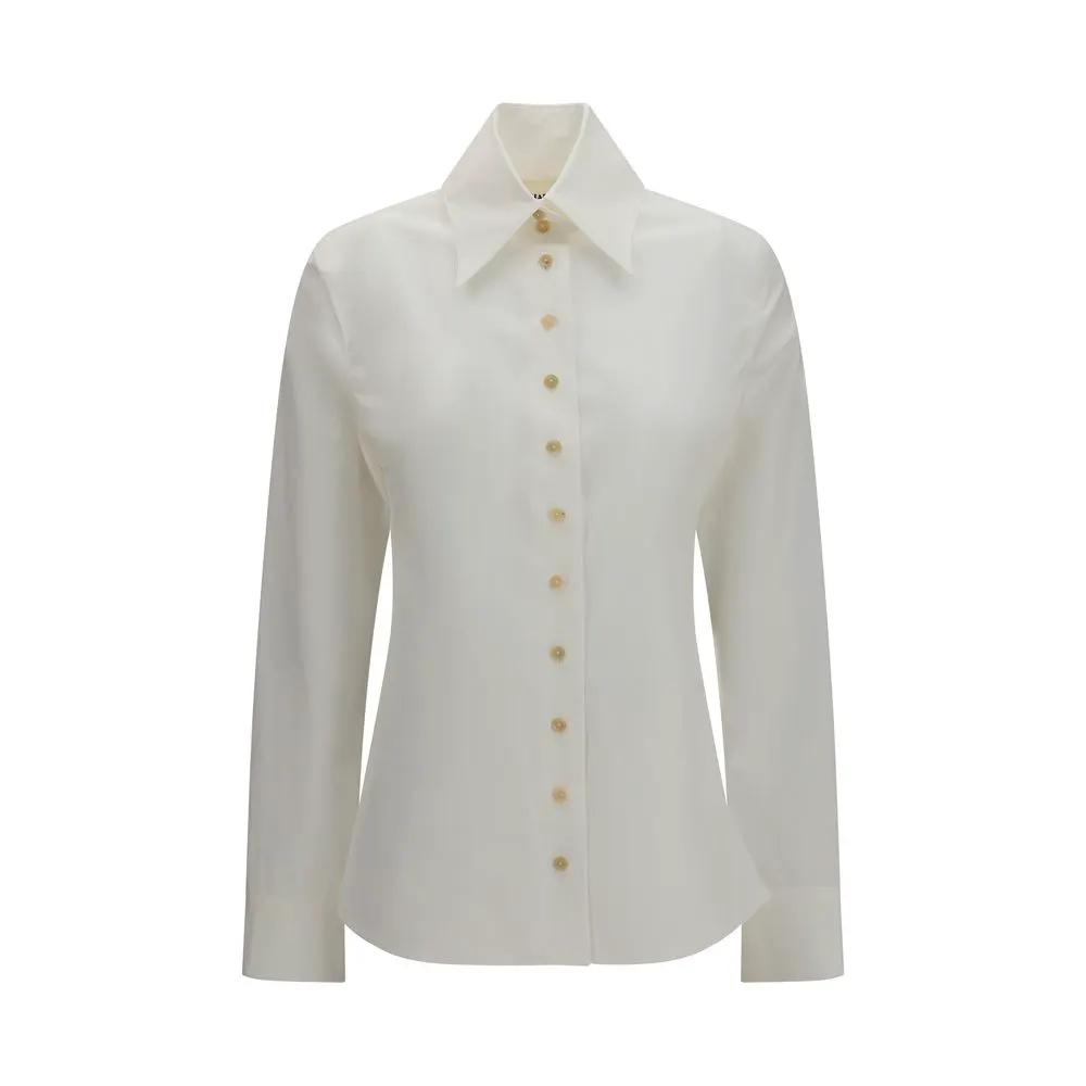 Khaite White Cotton Shirt