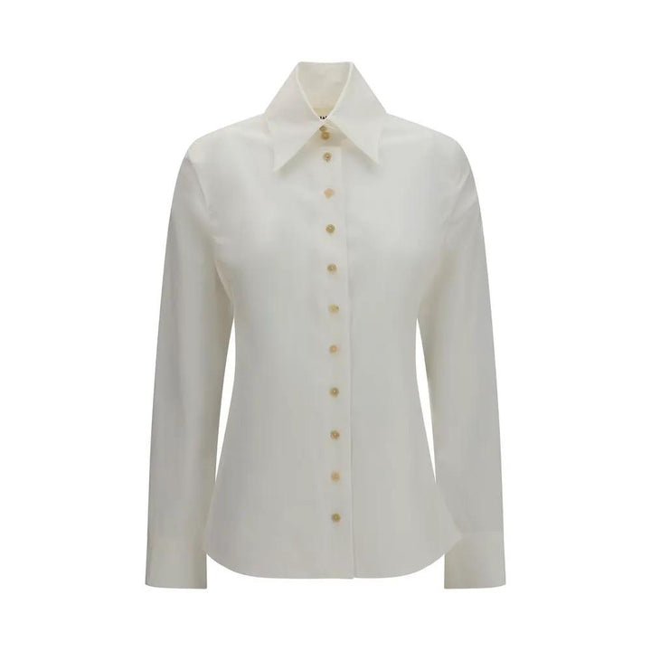 Khaite White Cotton Shirt