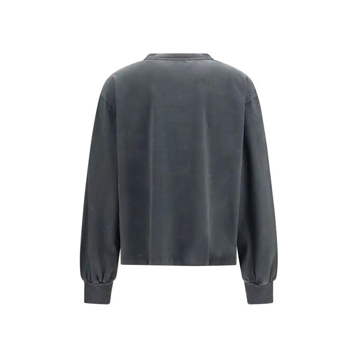 Ganni Gray Cotton Sportswear