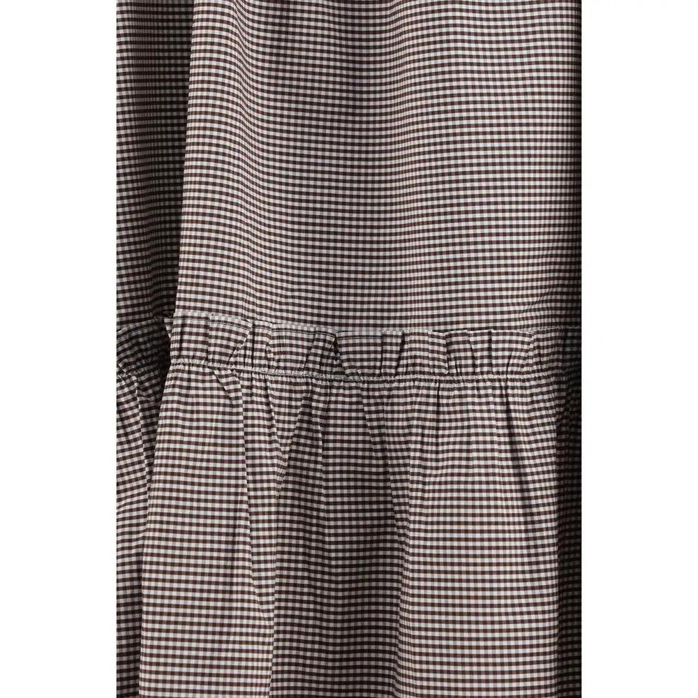 Ganni Brown Cotton Midi Skirt