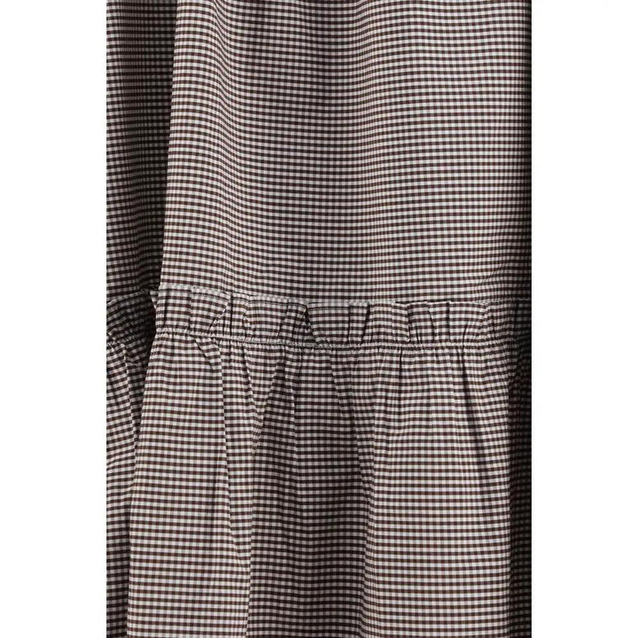 Ganni Brown Cotton Midi Skirt