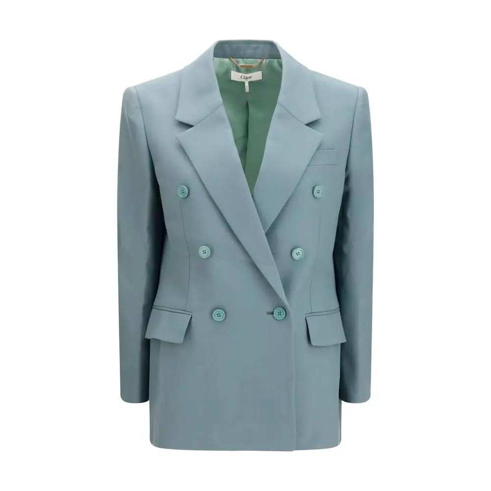 Chloé Bicolor Wool Oves Aries Blazer
